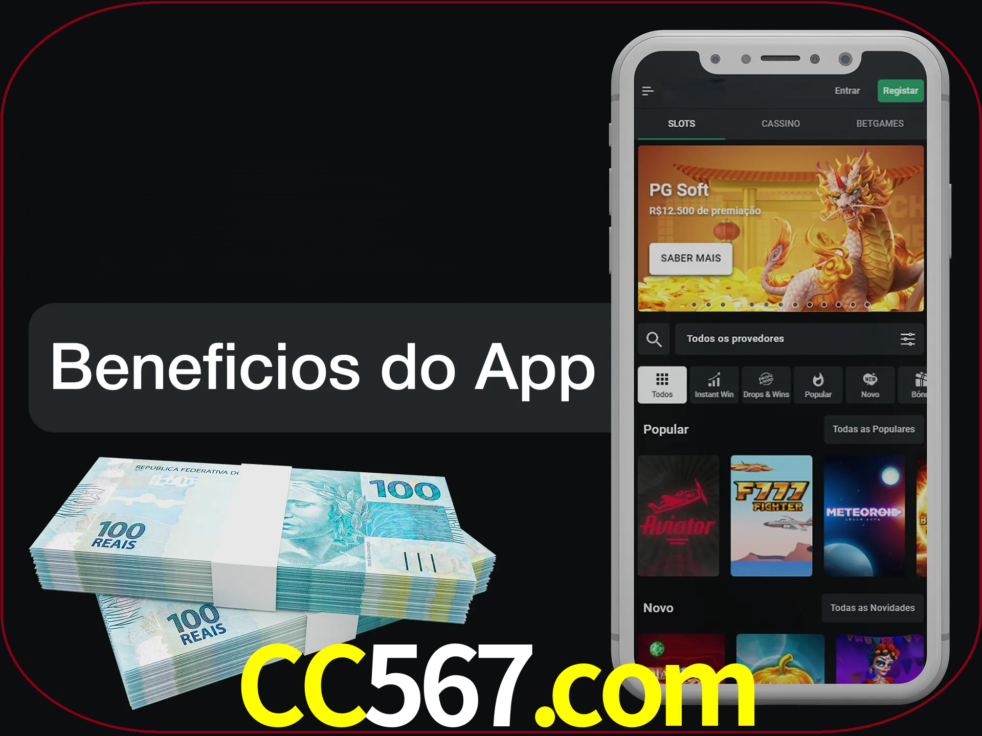 Obtenha todos os benefícios usando o aplicativo.
